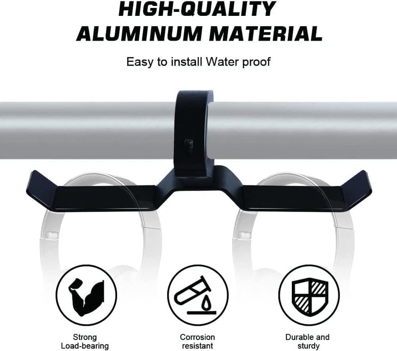 Funny AL4X4 UTV Helmet Hanger Aluminum Headset Hanger Fits 1.75"-2" Roll Cage, UTV Hanger for Headset Helmet Goggle Gloves, Compatible with Polaris RZR Can - Image 3